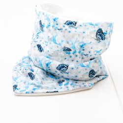 Tubhalsduk foder Fjäril Blå