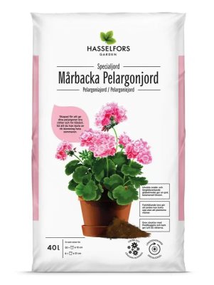 Zoom bild av mårbacka pelargonjord hasselfors
