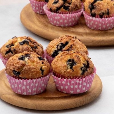 Zoom bild av Blåbärsmuffins