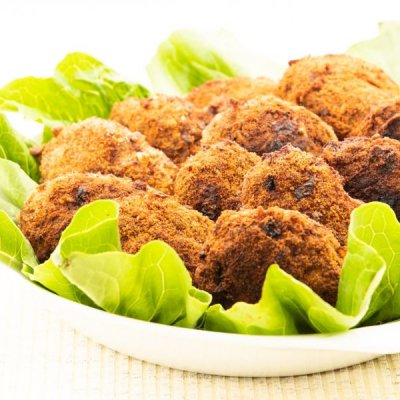 Zoom bild av Köttfärsbiff med ris
